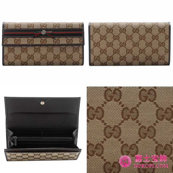 GUCCI/グッチ 2012年春夏新作MAYFAIRボウリボン2つ折り長財布 256998 FFKPG 9791 